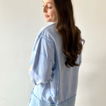 Fish Embroidered Washed Sweatshirt