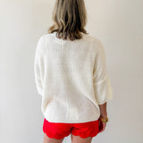 Flag Print Knit Sweater