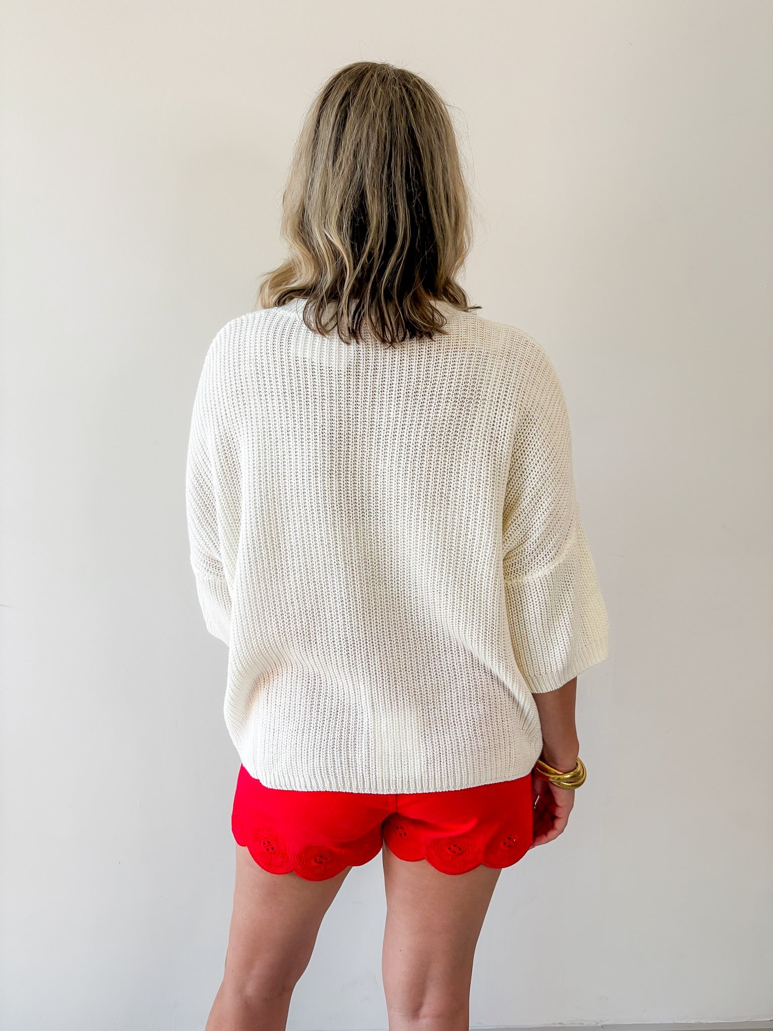 Flag Print Knit Sweater