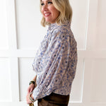 Floral Abstract Print Top