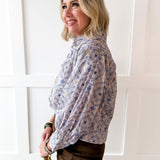 Floral Abstract Print Top