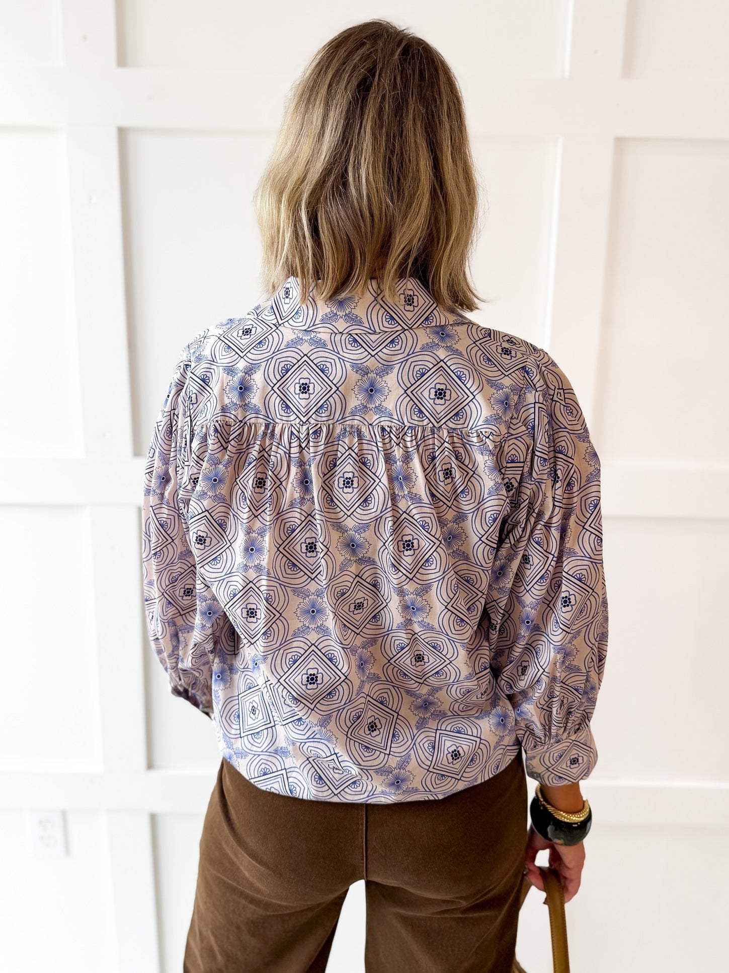 Floral Abstract Print Top