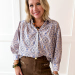 Floral Abstract Print Top