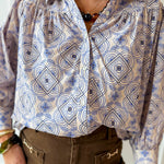 Floral Abstract Print Top