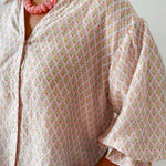 Floral Block Tencel Top