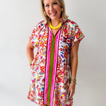 Floral & Cheetah Print Dress
