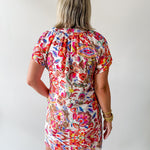 Floral & Cheetah Print Dress