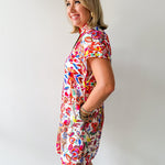 Floral & Cheetah Print Dress