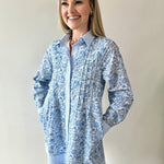 Floral Contrast Stripe Mini Dress