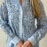 Floral Contrast Stripe Mini Dress