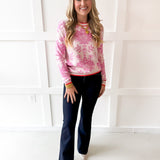 Floral Damask Knit Sweater