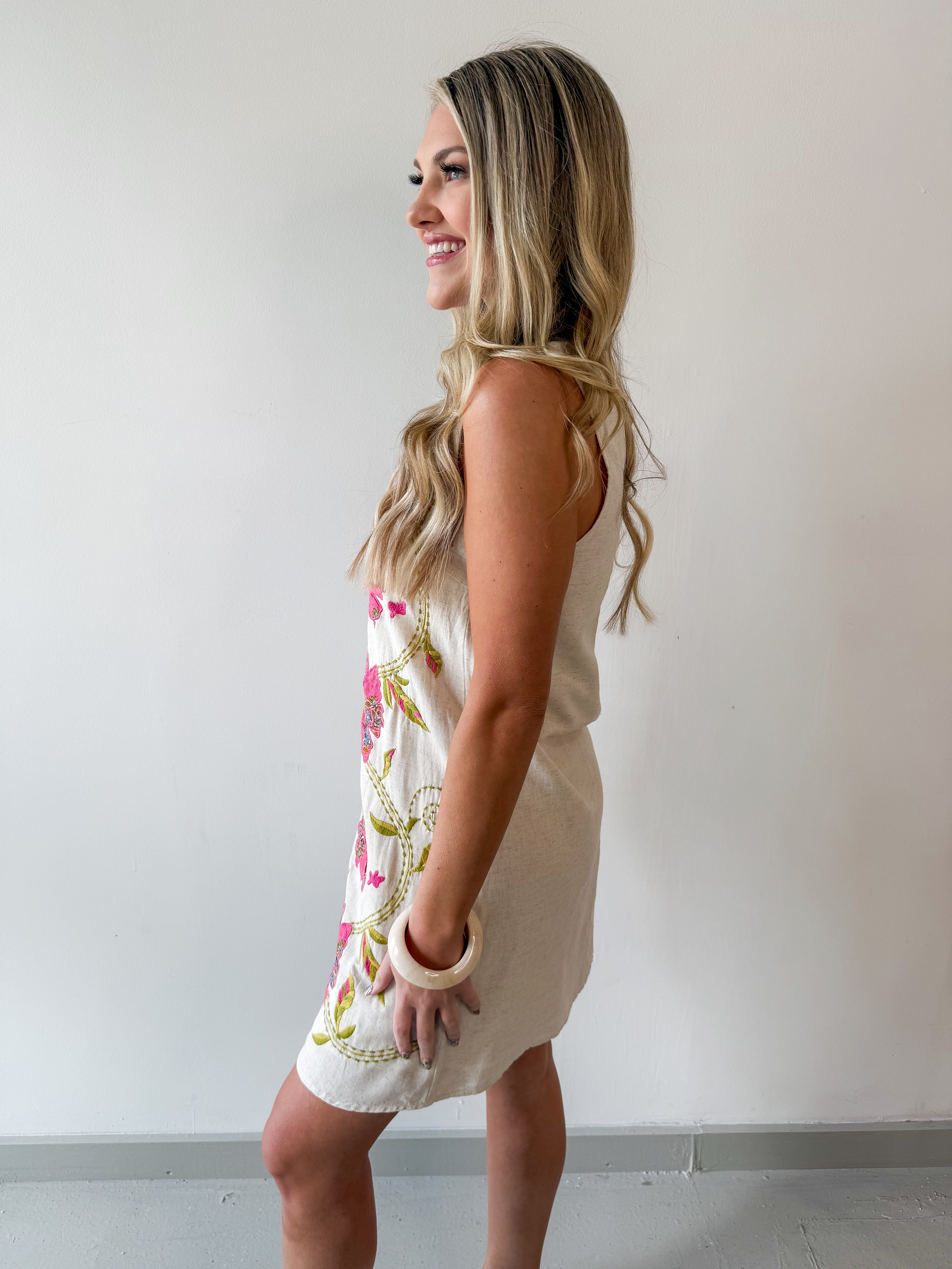 Floral Detailed Dress
