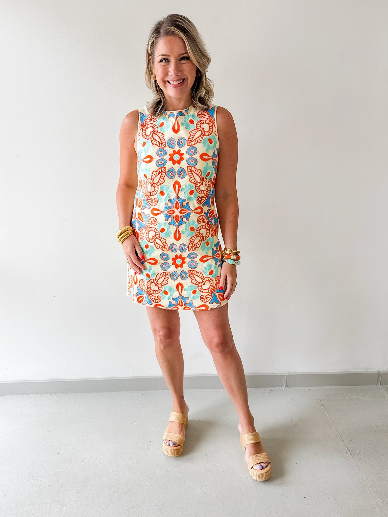 Floral Embroidered Dress