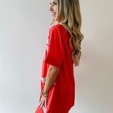 Floral Embroidery Dress
