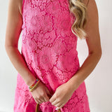 Floral Eyelet Bow Dress
