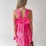 Floral Eyelet Bow Dress