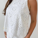 Floral Eyelet Lace top & Pant Set
