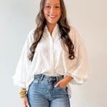 Floral Eyelet Laced Top