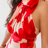 Floral Halter Maxi Dress