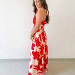 Floral Halter Maxi Dress