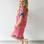 Floral Pattern Button Down Dress