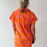 Floral Pattern V - neck Dress