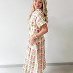 Floral Print Button Down Dress