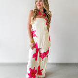Floral Print Cami Top & Pant Set