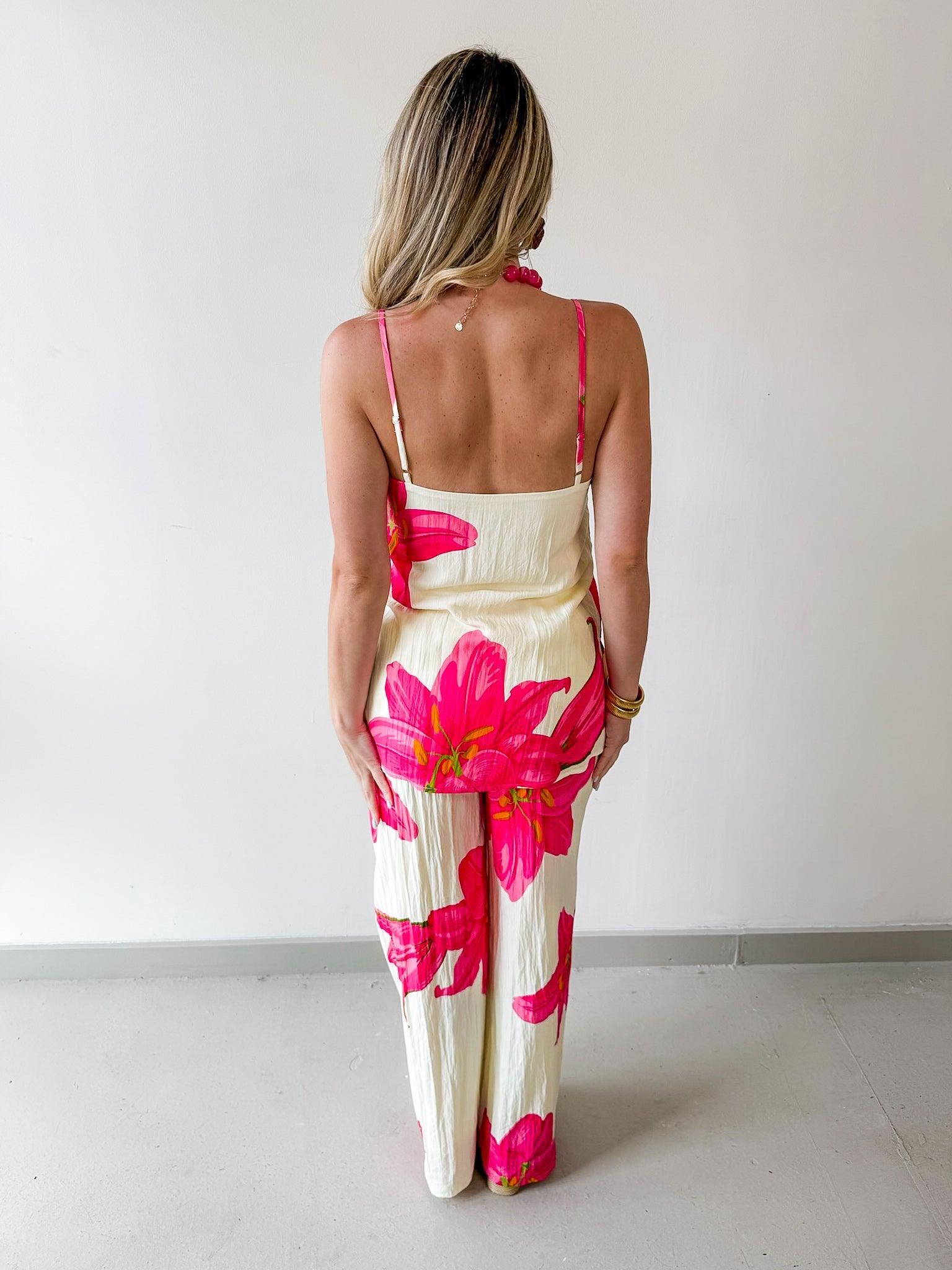 Floral Print Cami Top & Pant Set