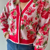 Floral Print Cardigan