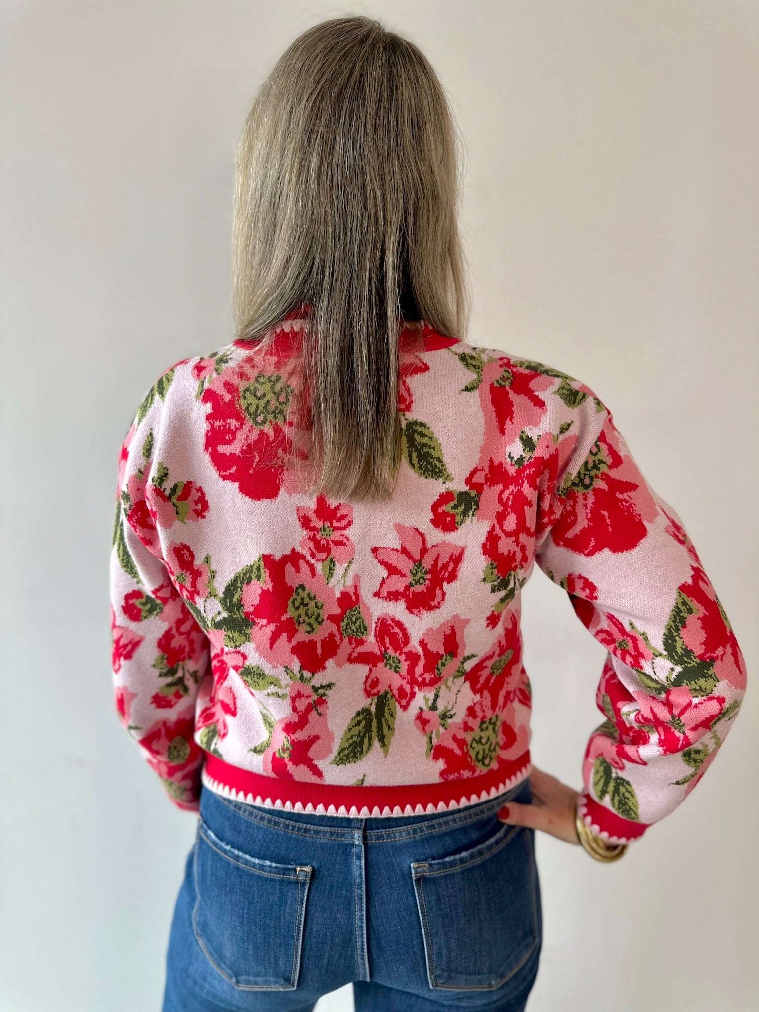 Floral Print Cardigan