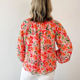 Floral Print Chiffon Top