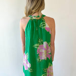 Floral Print Halter Dress