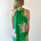 Floral Print Halter Dress