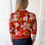 Floral Print Knit top
