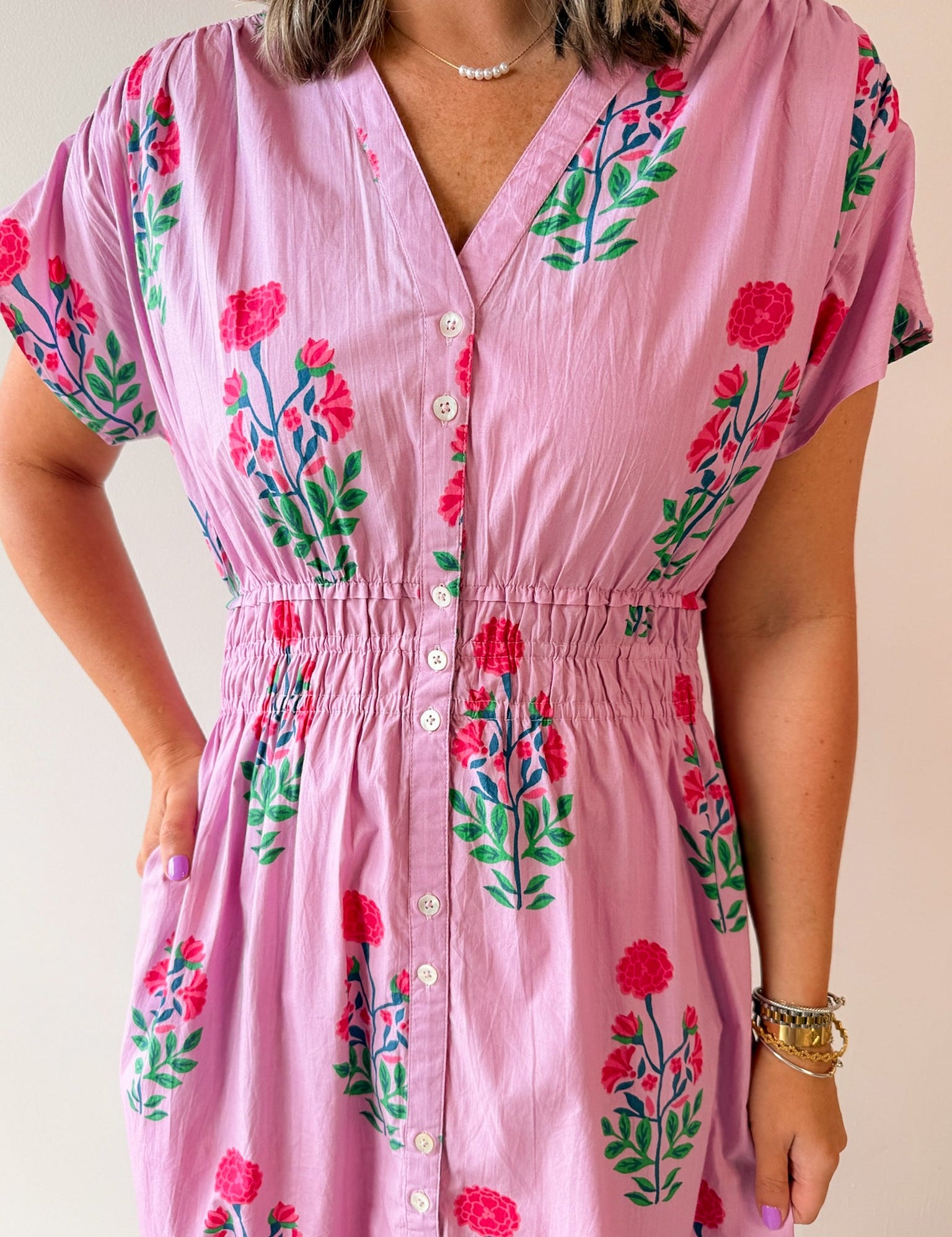 Floral Print Midi Dress