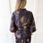 Floral Print Self Tie Dress - Coco Camel