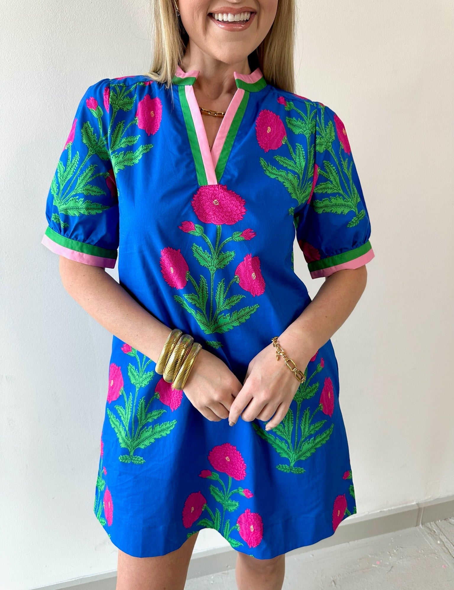 Floral Print Shift Dress