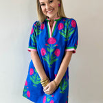 Floral Print Shift Dress