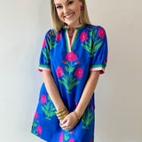 Floral Print Shift Dress