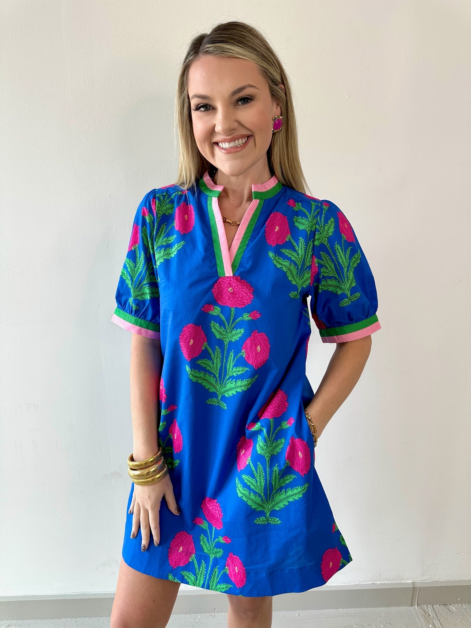 Floral Print Shift Dress