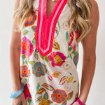 Floral Print Shift Dress