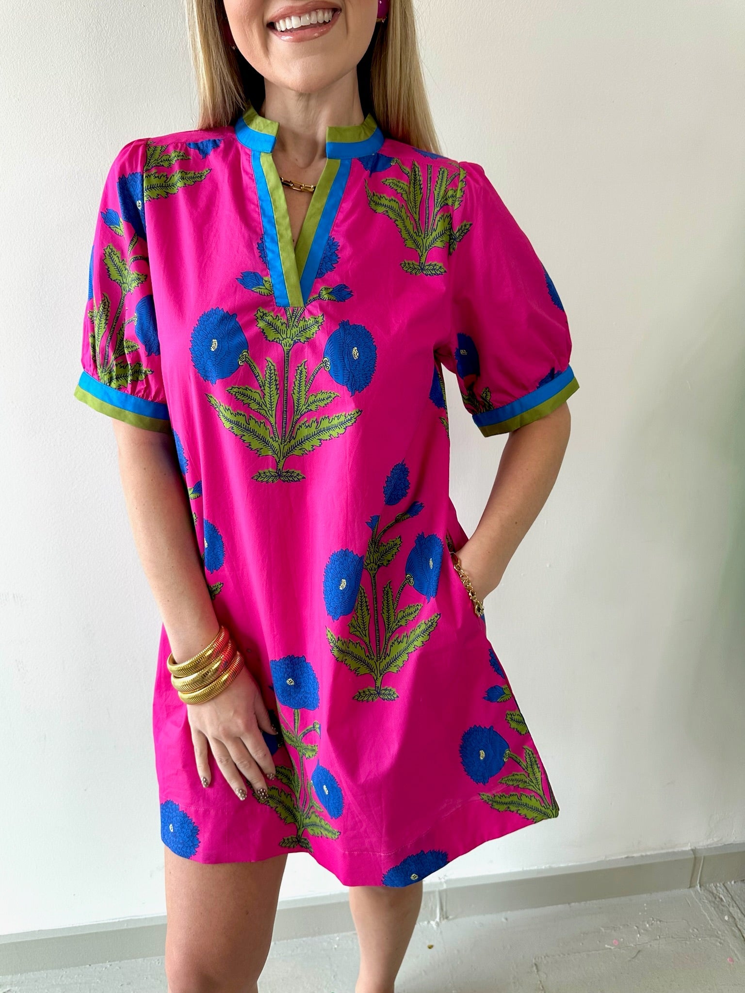 Floral Print Shift Dress