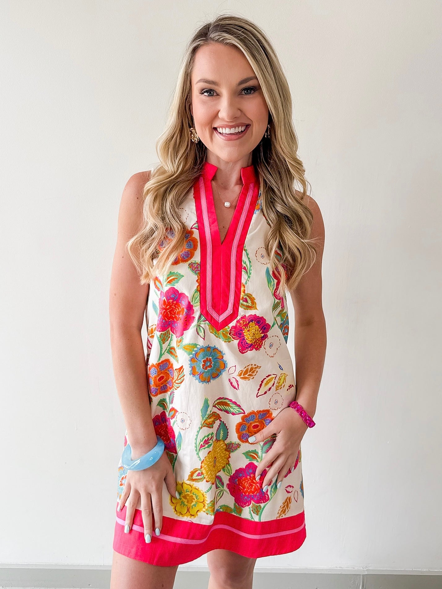 Floral Print Shift Dress
