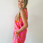 Floral Print Square Neck Dress