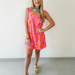 Floral Print Square Neck Dress