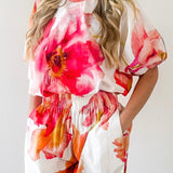 Floral Print Top & Pant Set