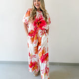 Floral Print Top & Pant Set