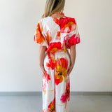 Floral Print Top & Pant Set