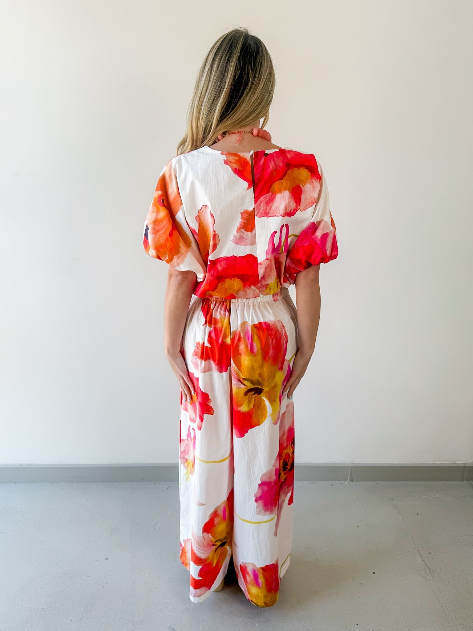 Floral Print Top & Pant Set